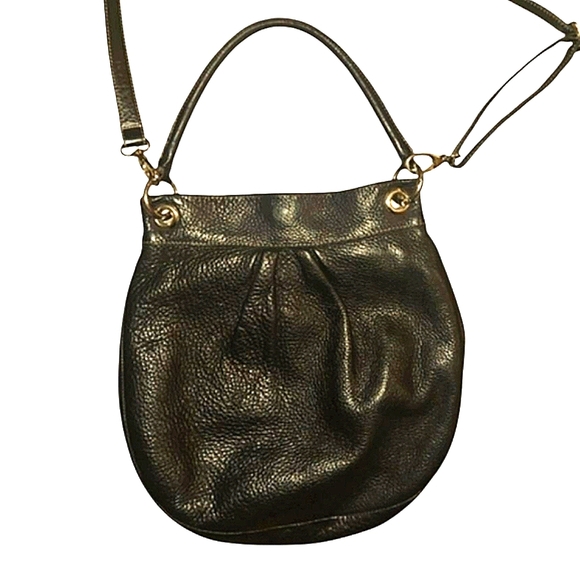ROOTS CANADA Black Leather OLIVIA Hobo Bag - Picture 3 of 5